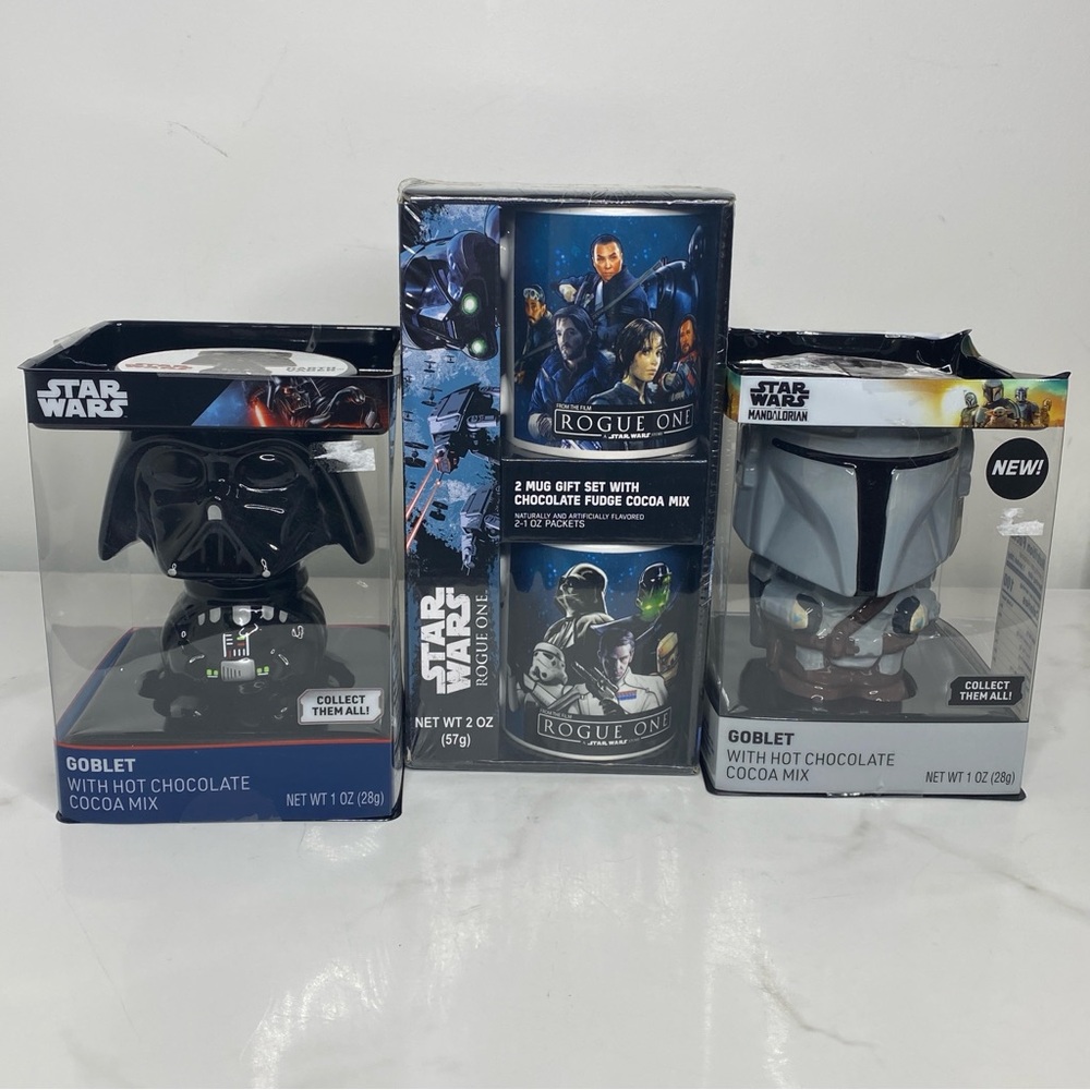 4 STAR WARS Bundle 2 Goblets & 2 Mugs Gift Set